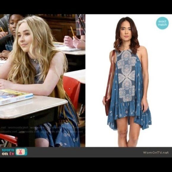Free People Into You Blue Slip Mini Dress - Picture 1 of 8